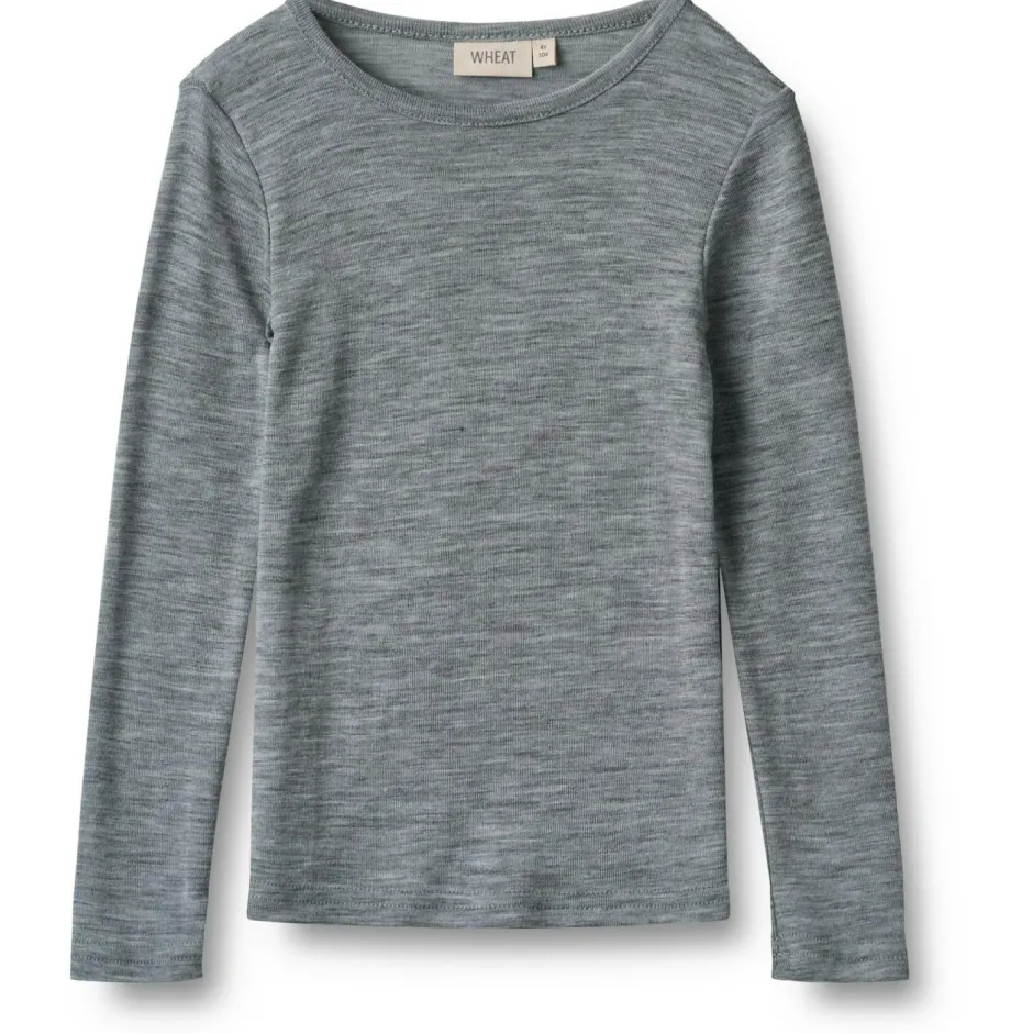 WHEAT Merinounterwäsche|Skiunterwäsche-- Kid's Wool T-Shirt L/S Alfie - Merinounterwäsche