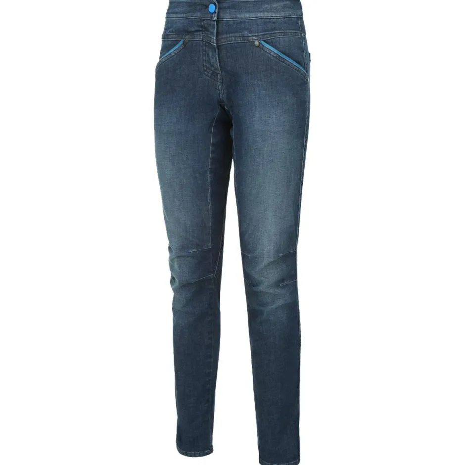 Wild Country Kletterbekleidung|Hosen-- Women's Session Denim - Kletterhose Light Blue Jeans