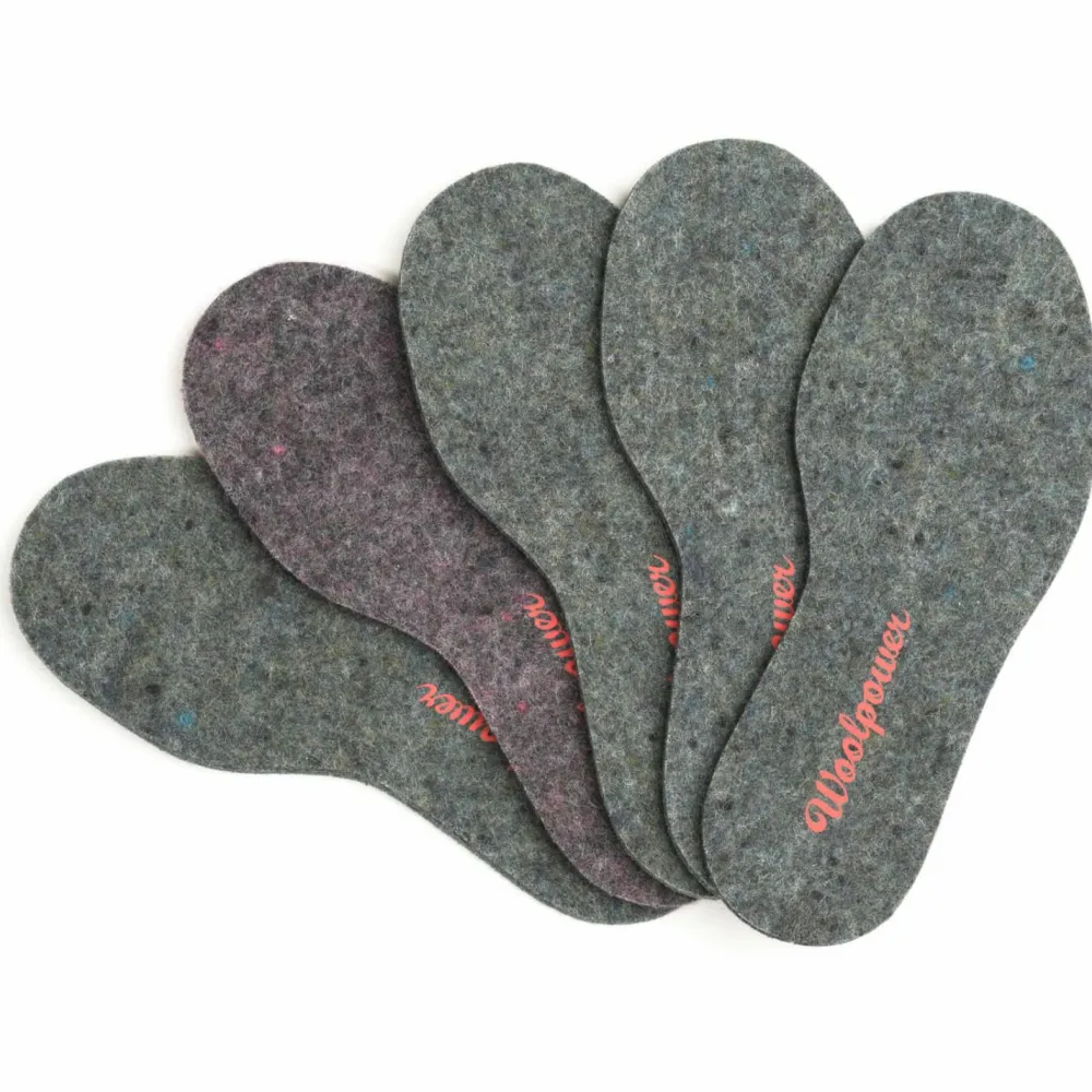 Woolpower - Felt Insoles - Einlegesohle Recycled Grey