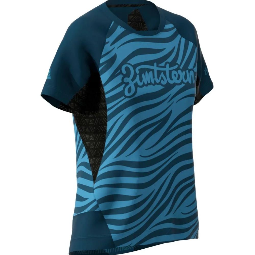 Zimtstern - Women's Techzonez Shirt S/S - Radtrikot Blush / Pirate Black New