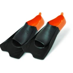 Zoggs Schwimm- & Strandzubehör-- Short Blade Eco Fins - Schwimmflossen Black / Orange